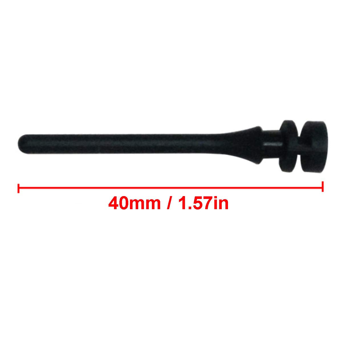20PCS PC Case Fans Computer Cooling Fan Mount Screws, CPU Fan Mounting Pin Rivet Black Soft Rubber Reducing Noise Anti-Vibration Screws 40mm / 1.57in