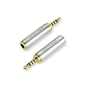 VENTION 3.5mm Female to 2.5mm Male Audio Adapter Converter Premium Quality Headphone Earphone Headset 2.5mm Male to 3.5mm Female Audio Connector Gold