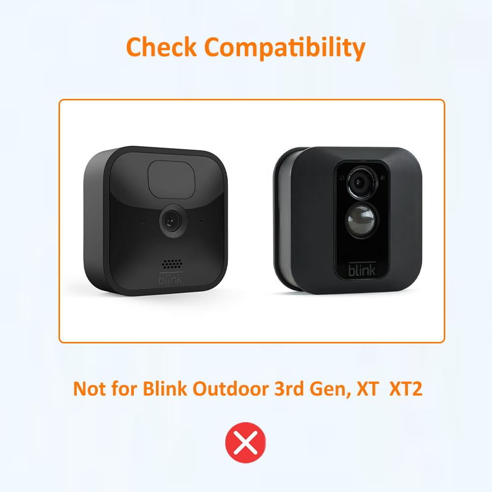 2 Pack | All-New Mount for Blink Outdoor 4 and Outdoor Camera 2K+ | Adjustable Design to Improve Viewing Angle | Weather Protective Housing Cover