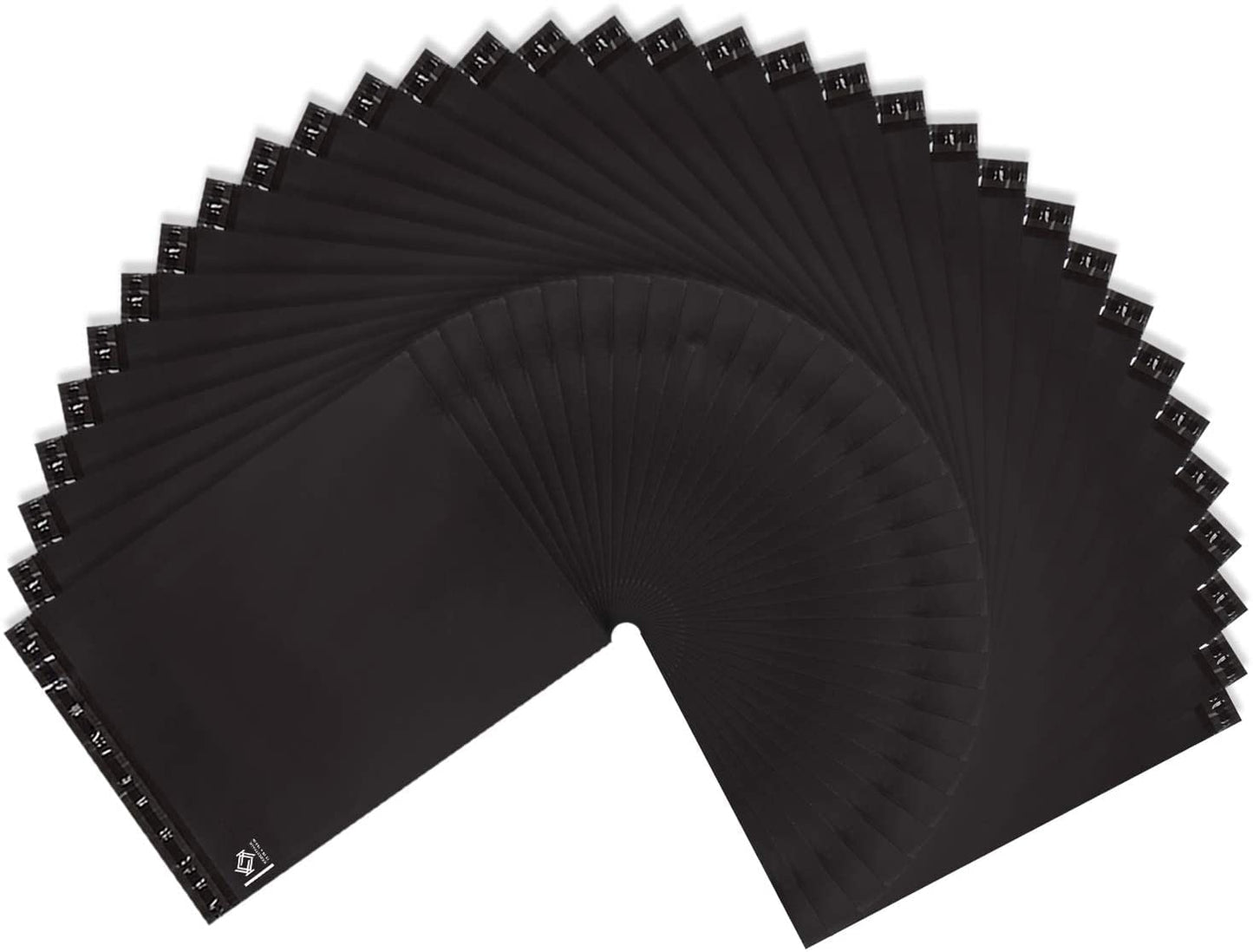 KKBESTPACK Poly Mailer Envelopes Shipping Bags Self Adhesive Waterproof Bags (Black), 12x15.5 500pc