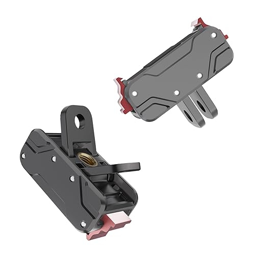 VRIG XIAOTJ 2pack Action 6/Nano Magnetic Quick Release Adapter Mount, Dual-Direction Magnetic, with 1/4" Thread and Foldable Action Camera Adapter