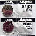 Energizer CR1632 Lithium Battery 3V (2 Batteries)