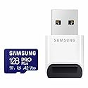 Samsung PRO Plus microSD Memory Card + Reader, 128GB MicroSDXC, Up to 180 MB/s, Full HD & 4K UHD, UHS-I, C10, U3, V30, A2 for Android Phones, Tablets