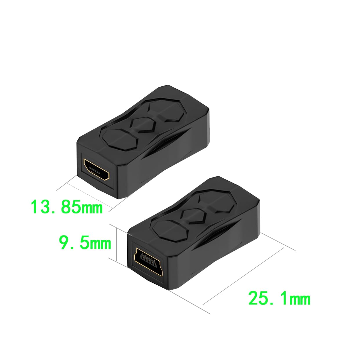 ZJKJHJY USB C to USB Converter - Female to Male, Extender for Micro - Type C & Mini USB Seamless Connectivity (7 Pack)