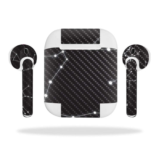 MightySkins Carbon Fiber Skin for Apple Airpods - Acid | Protective, Durable Textured Carbon Fiber Finish | Easy to Apply, Remove, and Change Styles…