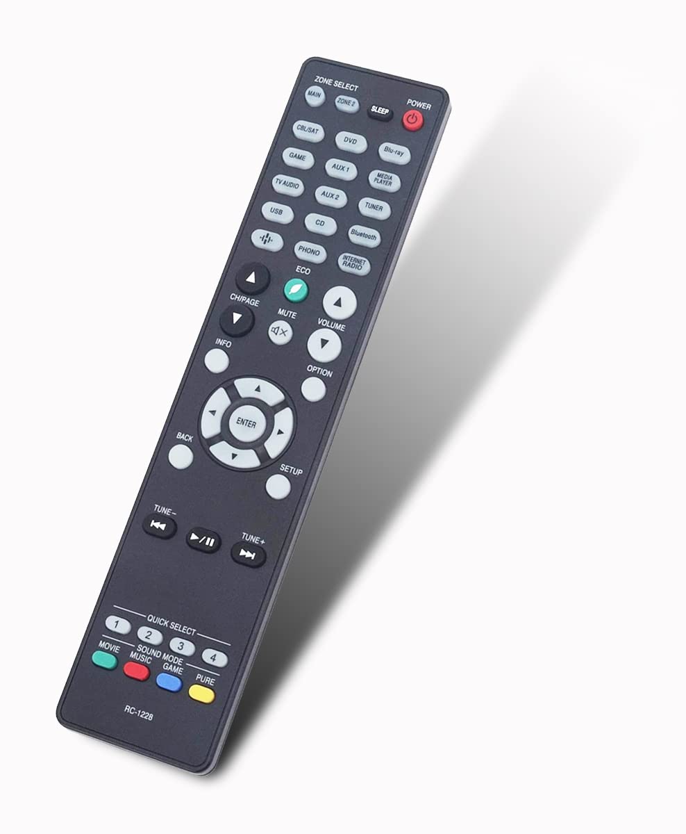 RC-1228 Replacement Remote Control for Denon AV Receiver RC-1227 RC-1217 RC-1218 RC-1192 AVR-S640H AVR-S650H AVR-S730H AVR-S740H AVR-S750H AVR-S900W