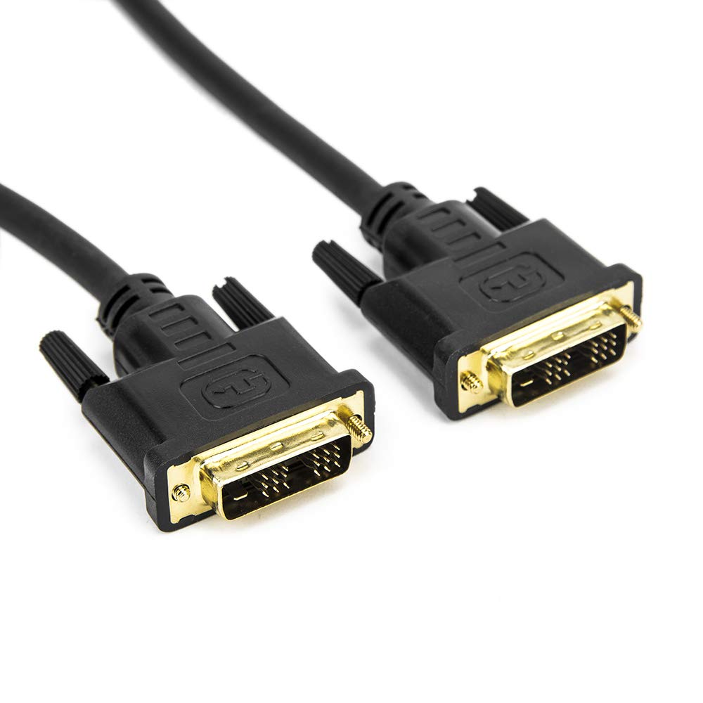 Rocstor Y10C186-B1 Premium 3 ft. DVI-D Single Link Cable - M/M - DVI Cable for use with Projectors, Video Devices, Monitors - 1m - 1 Pack - Male