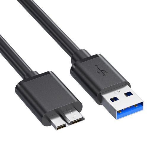 Pocxwa Micro USB 3.0 Cable, Type A Male to Micro B Cord 3.3ft Compatible for Samsung Galaxy S5, Note 3, Note Pro 12.2, WD Western Digital My Passport