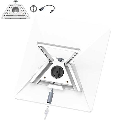 Ablian 3-in-1 Mount for Starlink Mini with DC Extension Cable 18CM, Replacement Kickstand with 1/4" Tripod Adapter Supports 110° Flat-Surface