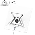 Ablian 3-in-1 Mount for Starlink Mini with DC Extension Cable 18CM, Replacement Kickstand with 1/4" Tripod Adapter Supports 110° Flat-Surface