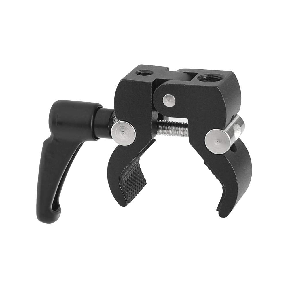 Kayulin Super Crab Clamp with 1/4"-20 & 3/8"-16 Thread Hole for Camera Flash Light