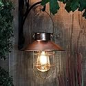pearlstar Solar Lantern Outdoor Hanging Light Metal Farmhouse Solar Lamp with Warm White Edison Bulb Design for Garden Yard Patio Porch Decor (Brushed