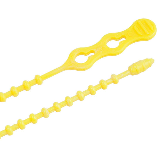 Beadle Wrap Cable Ties, Yellow, 12-In., 15-Pk.