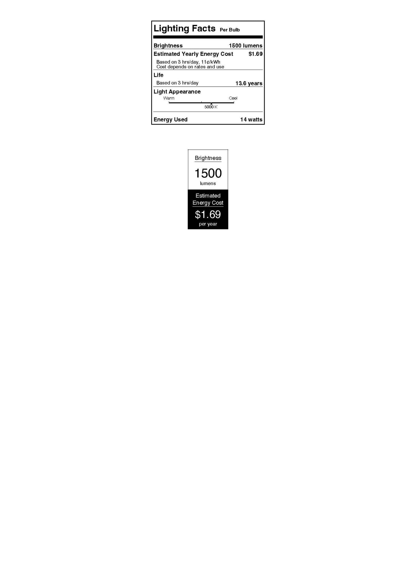 Westinghouse 5229120 14 Watt (100 Watt Equivalent) A19 Daylight LED Light Bulb, Medium Base, 6 Pack