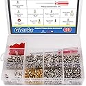 Glarks 660-Pieces Phillips Head Computer PC Spacer Screws Assortment Kit for Hard Drive Computer Case Motherboard Fan Power Graphics (Extra: Phillips
