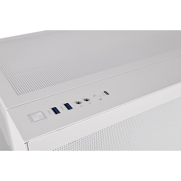 Thermaltake View 380 TG ARGB Snow ATX Case; 4x120mm ARGB Fans Included; Supports Hidden-Connector Motherboard; Front & Side Dual Tempered Glass Panel