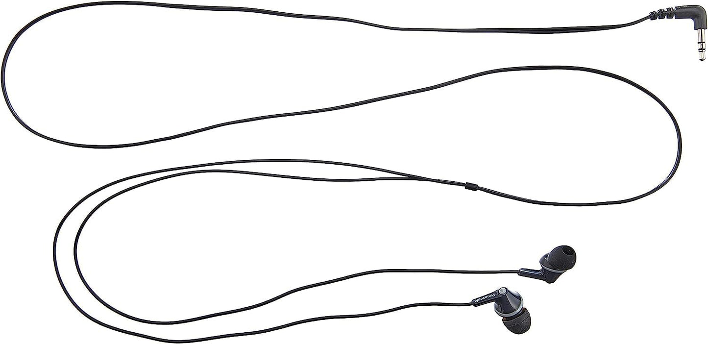 Panasonic Wired Earphones 3.5 mm Jack Black (RP-HJE125E-K)