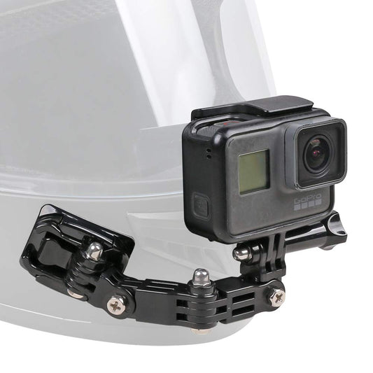 Motorcycle Helmet Chin Mount Kit Compatible with GoPro 13/12/11/10/9, DJI Action 6/5 Pro/4/3, AKASO and More Action Cameras