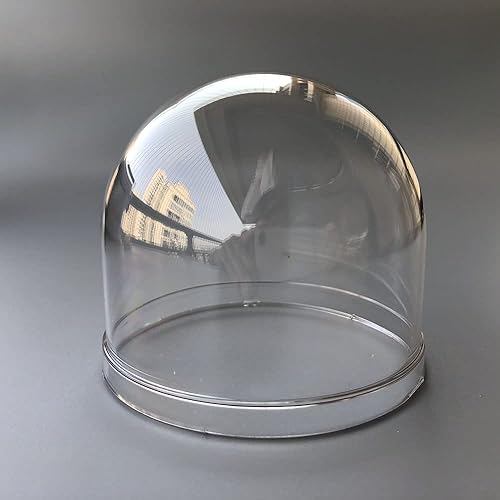 OwlCat 3.38 Inch Small Polycarbonate PC Material Vertical Heightened Indoor/Outdoor CCTV Clear Dome Camera Cover Security Dome Camera Housing Size