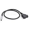 SZRMCC D tap to 0B 2 Pin Power Cable for SmallHD 503 703 Teradek Bolt 300 500 600 (Straight, 50cm)