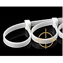 Durable-Ties Nylon Cable Ties Self Locking Zip Ties Strong Cable Tie-Wrap, 12 Inch Wire Ties, Pack of 250 (White)