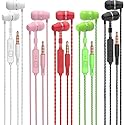 VPB 5 Packs Wired Earbuds with Microphone, in Ear Earphones for School, Deep Bass Clear Sound, Noise Isolating, Fits 3.5mm Jack iPhone iPad Samsung…