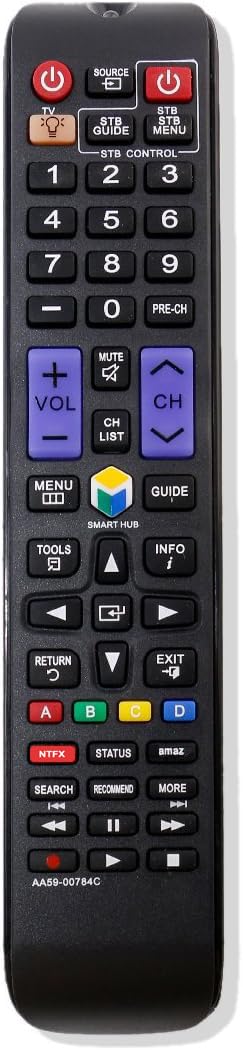 AA59-00784C Replacement TV Remote Control Sub AA59-00784A AA59-0784B BN59-01043A fit for Samsung UN65F6350A UN65F6350AF BN59-01043A UN55F9000