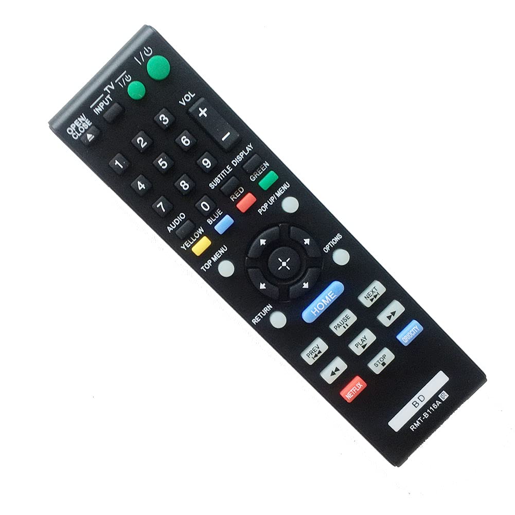 Replacement RMT-B116A BD Remote Control for Sony BDP-BX38 BDP-BX58 BDP-S380