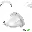 Universal Sun Rain Shield for Outdoor CCTV Cameras - Anti-Glare Weather Cover, Protects Cover for Nest/Ring/Hikvision/Dome/Bullet Cameras, White ABS