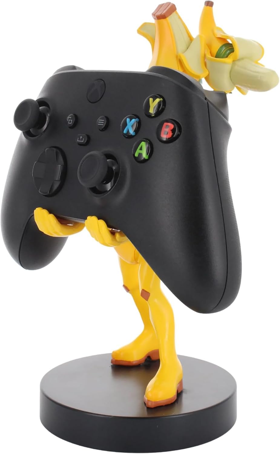 Exquisite Gaming Fortnite Peely Cable Guy Controller Holder Figure, 8.5 in Yellow Banana Phone Stand