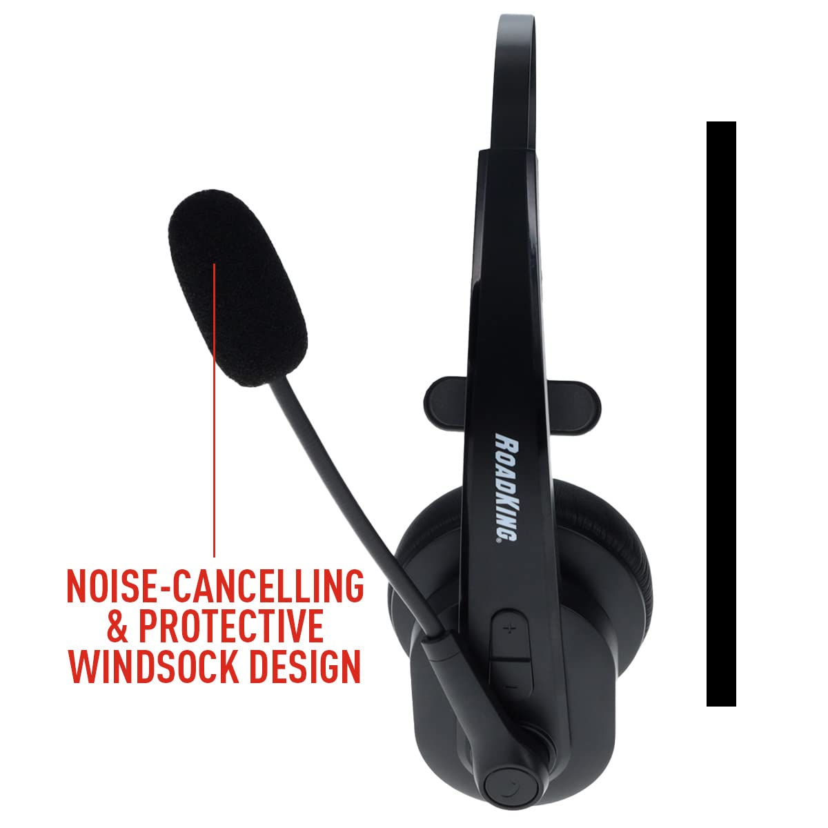 RoadKing Truck Driver Headset RKING2000 Noise Cancelling Truck Driver Bluetooth Headset Wireless Headphones w/Mic