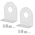 Coolotic 2-Pack Heavy-Duty L-Shaped Dome Camera Mount Bracket | Universal Metal Wall Mount for Hikvision, IP & CCTV Security Cameras | 18LBS Capacity