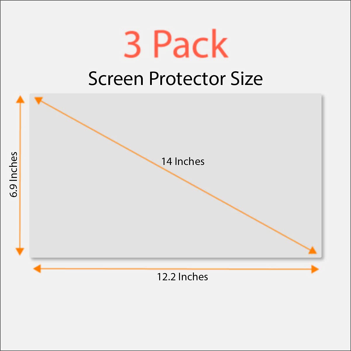 Anti Blue Light Screen Protector (3 Pack) for 14" Lenovo Chromebook, 14" Acer Chromebook, 14" Asus Chromebook, 14" Samsung Chromebook, 14" Dell