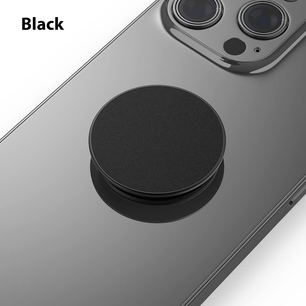 MonIdea Phone Grip, Phone Ring Holder Finger Kickstand, 360°Rotation & Adjustable Metal Cell Phone Rings Gripper Stand Work with Magnetic Car Mount