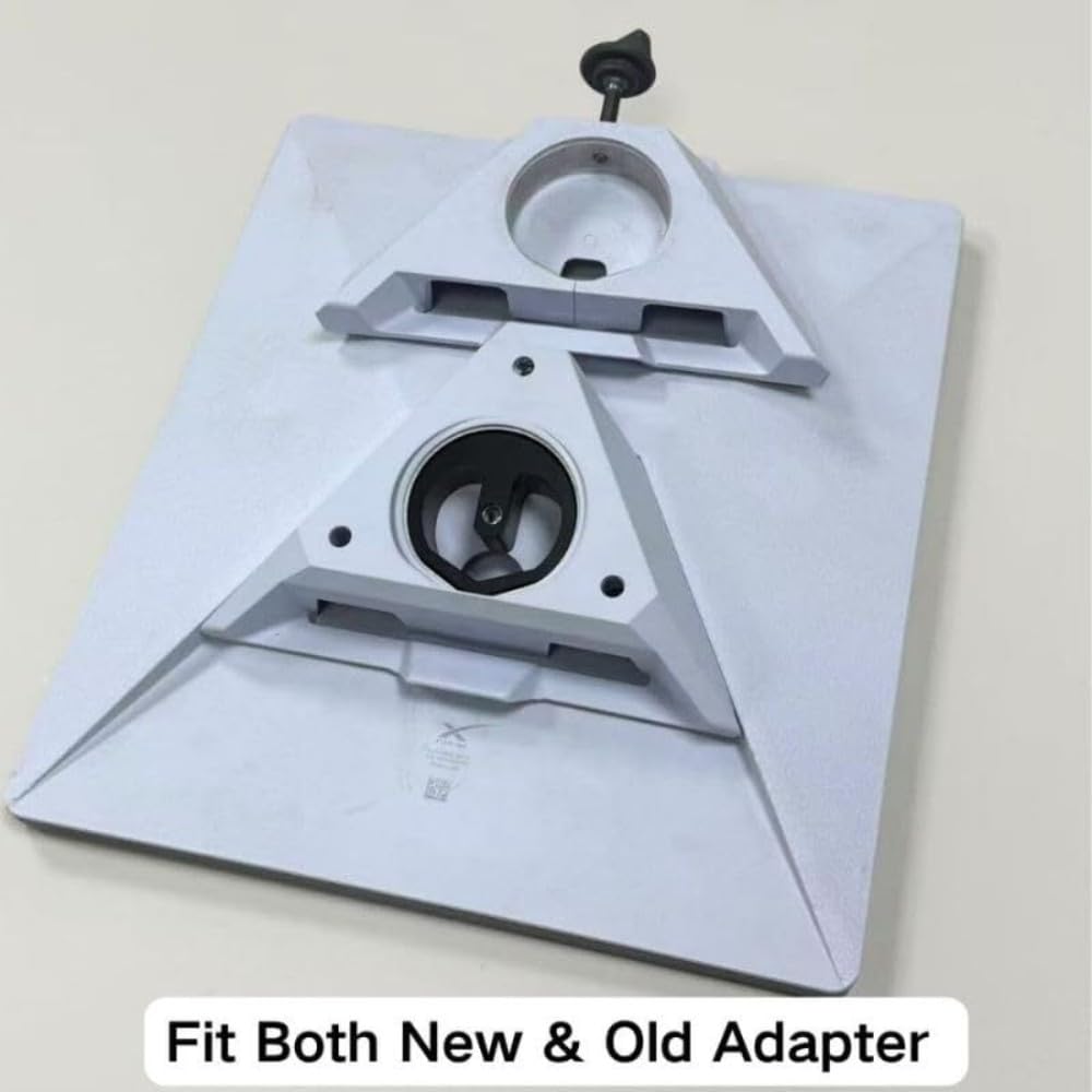 Starlink Mini Tripod Adapter (2024-2026 All Version) - Universal Clamp/Tripod/Bracket Mount for starlink mini - Aluminum Puck fit 1/4"-20 Threaded