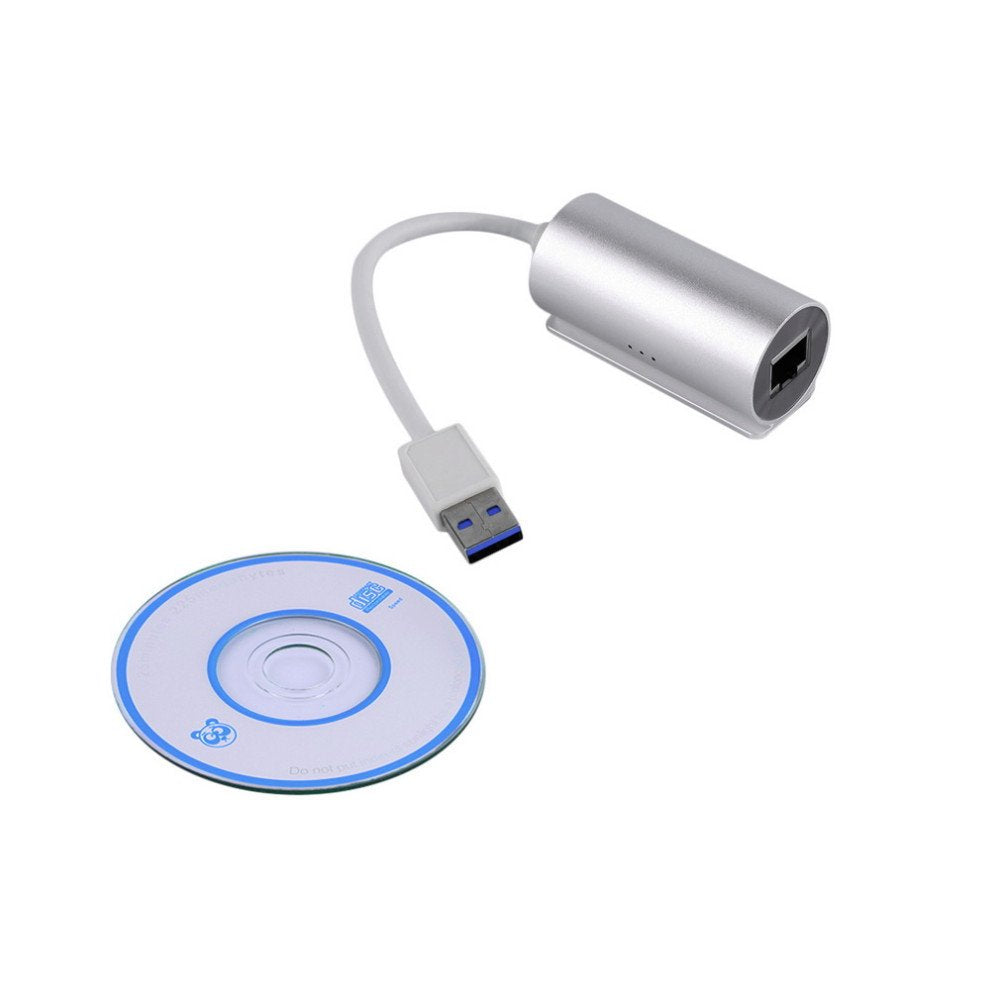 USB 3.0 to RJ45 Aluminum Gigabit Ethernet LAN Adapter 1000Mbps for PC Laptop