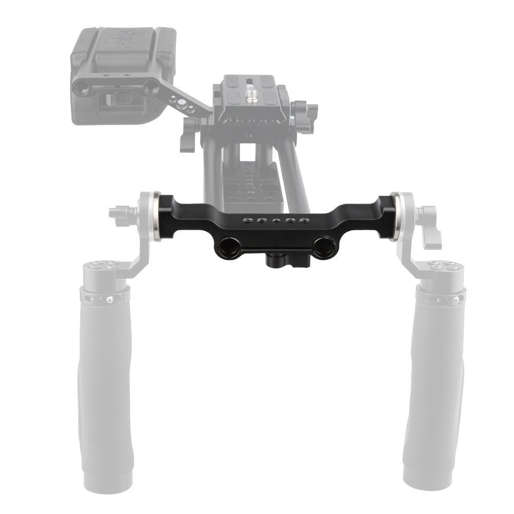 CAMVATE 15 Rod Clamp with Rosette Standard Accessory(M6,31.8mm) for Camera Rig Support Railblock Systems (Black) - 1466