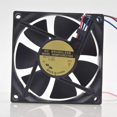 for 8cm AD0812UB 257604 12v 0.25A 8025 Projector 3-Wire Detection Fan