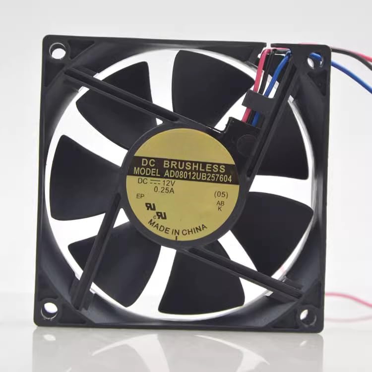 for 8cm AD0812UB 257604 12v 0.25A 8025 Projector 3-Wire Detection Fan