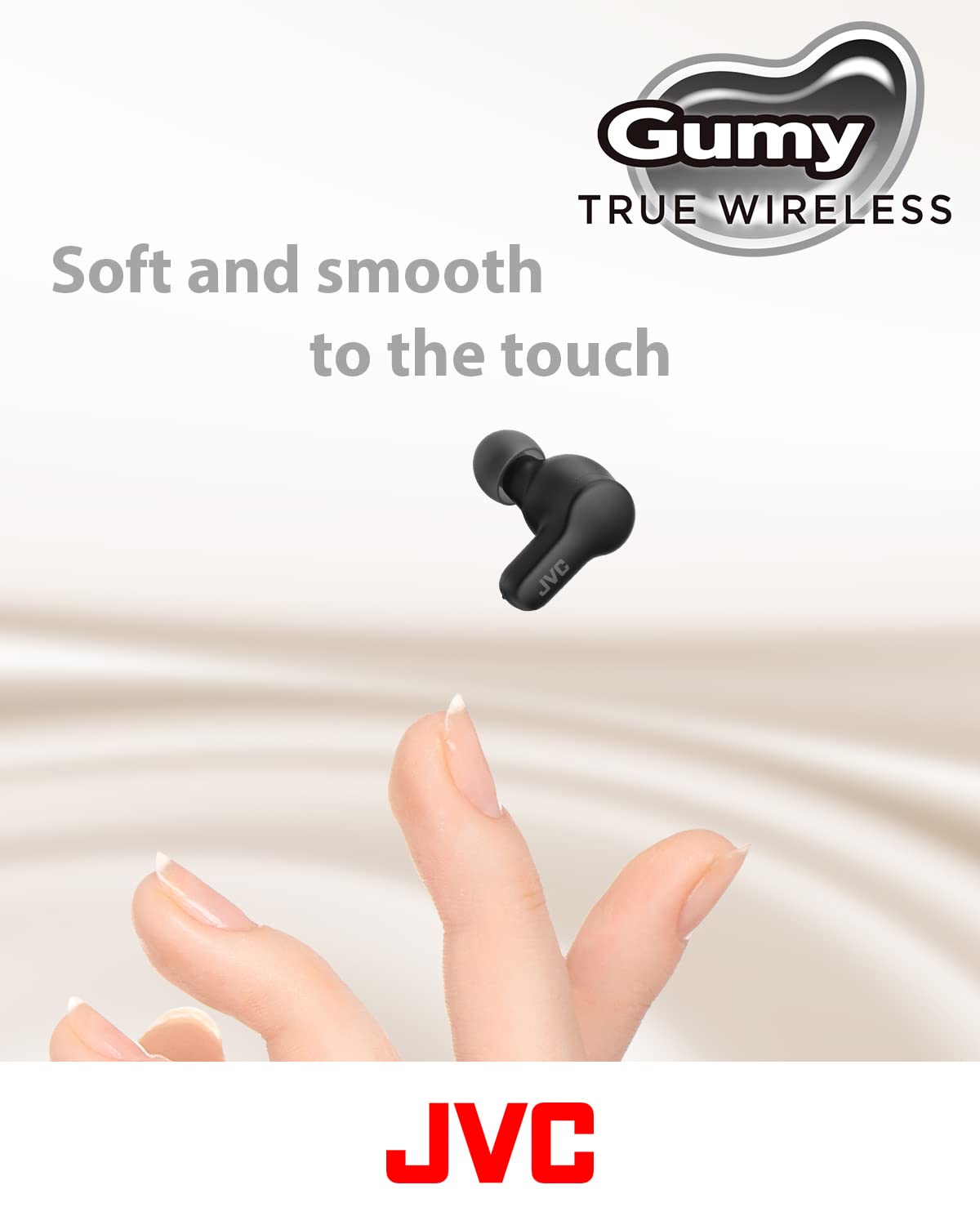 JVC Gumy True Wireless Earbuds, Bluetooth 5.3, Charging Case, 24-Hour Playback, IPX4 Water Resistant, Comfortable Secure Fit with XS/S/M/L Earpieces…