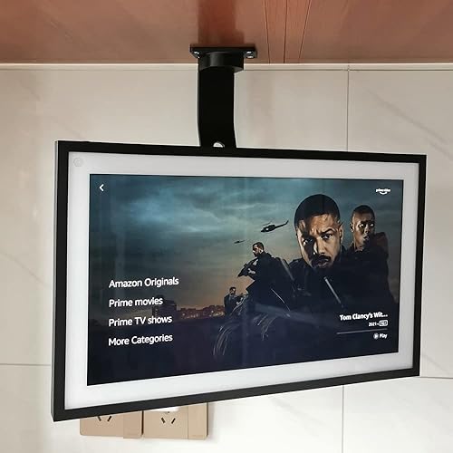 ATOPHK Under-Cabinet Mount? for Ech_ooo Show 15?Keeps Echo Off the Counter and Turns Side to Side?Ceiling or Under-Cabinet Mount Black 026-01