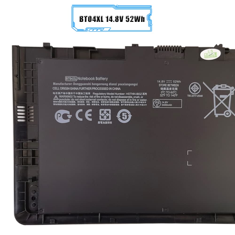 LIXIEKE BT04XL H4Q47AA BT04 BA06 BA06XL Laptop Battery Compatible with HP Elitebook Folio 9470 9470M 9480M HSTNN-IB3Z HSTNN-I10C 687945-001 687517-1C1