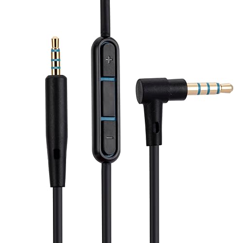 UNCLE LIGHT QC25 QC35 QC35 II QC45 OE2 OE2i Replacement Audio Cable, Compatible with Bose Headphones, 3.5mm to 2.5mm Male Stereo Jack Cord, 4.6 Ft…