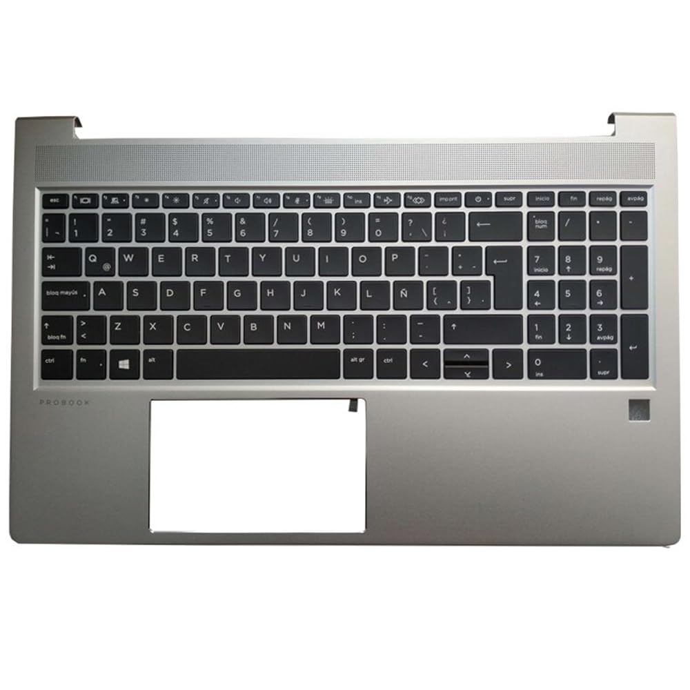 New Laptop Latin Keyboard for HP Probook 450 G9 455 G9 with Palmrest Upper Cover Case Backlit