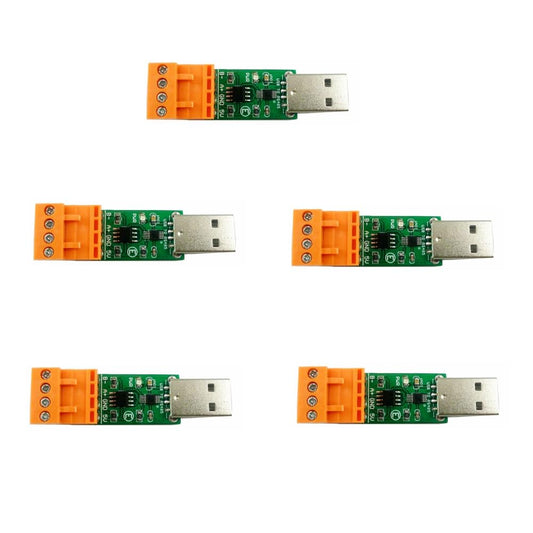 2.4G Multifunction Interface Wireless Transceiver TTL RS232 RS485 Type-C USB for Arduiuo NodeMCU ESP8266 ESP32 Modbus RTU (5 PCS(USB to RS485))