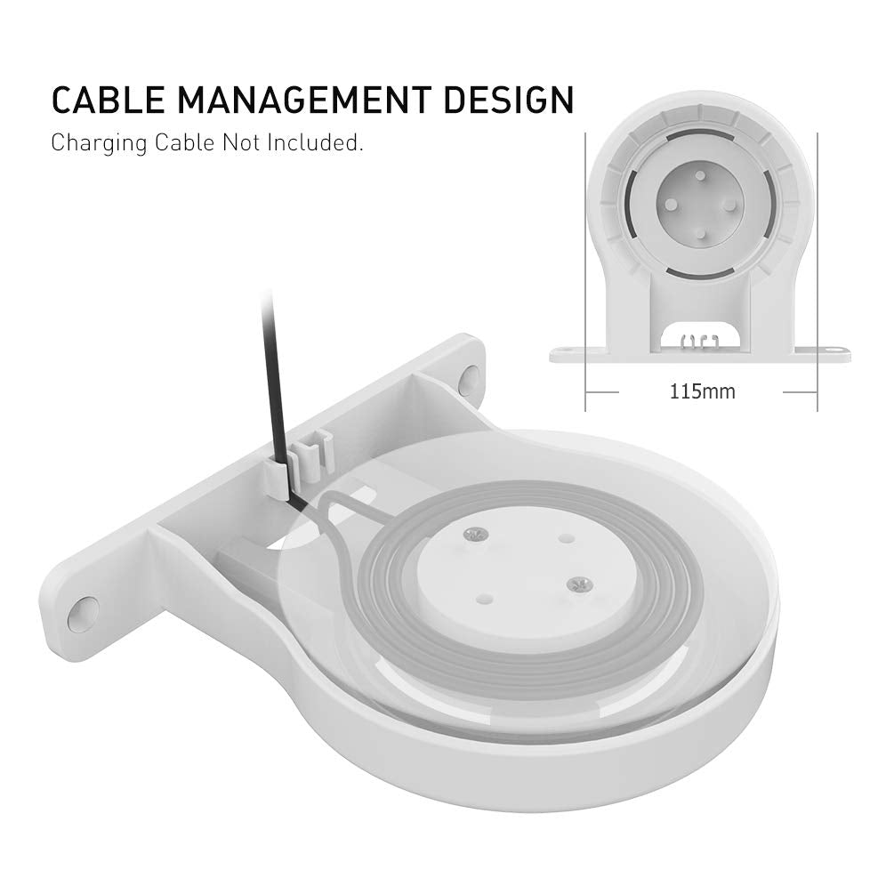 Delidigi 3 Pack ABS Wall Mount Compatible with Nest WiFi Router- AC2200 Bracket Holder Shelf for Nest WiFi Point [Built-in Cable Management](3 Pack