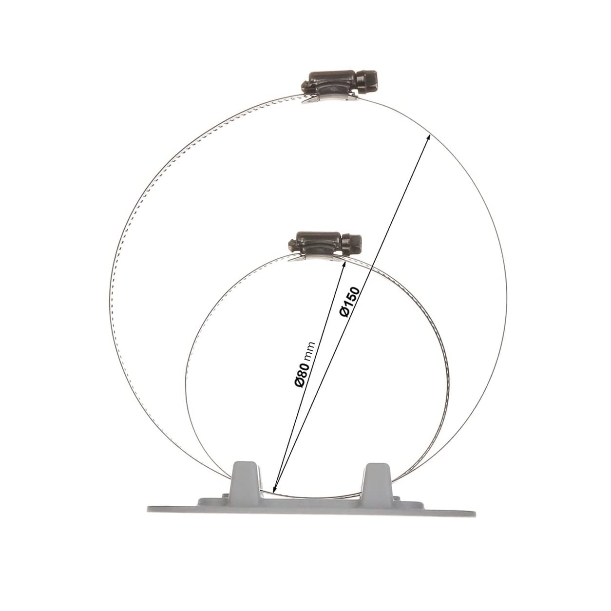 PFA152-E Pole Mount Bracket for Dahua IP and CVI Camera, White, Pack of 1
