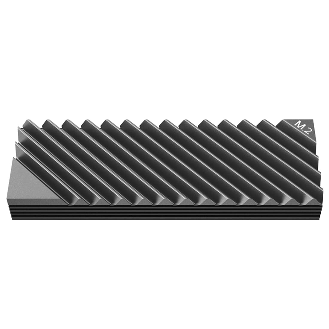 M.2 Heatsink Cooler, NVMe M.2 2280 SSD Double-Sided Heat Sinks with Silicone Thermal Pad for PC/PS5 (Grey)