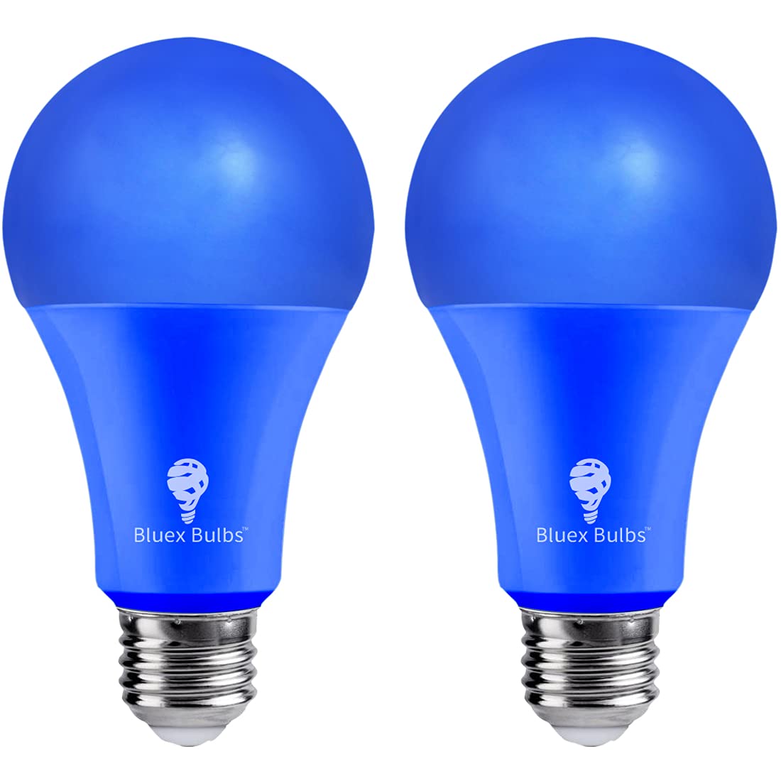 2 Pack BlueX LED A21 Blue Light Bulbs - 15W (120Watt Equivalent) - E26 Base Blue LED Bulb, Party Decoration, Porch, Home Lighting, Holiday Lighting