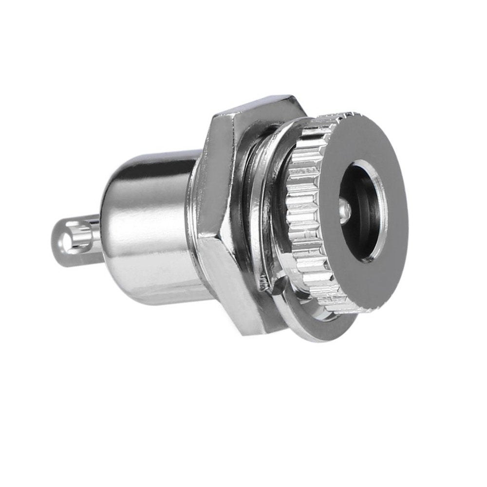 E-outstanding 5-Pack DC-099 5.5 mm x 2.1mm 30V 10A DC Power Jack Socket,Threaded Female Panel Mount Connector Adapter